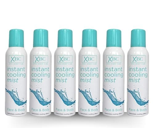 Image of XBC INSTANT Cooling Face and Body Mist 150ml - Refreshing Hydration Spray for Skin - Ideal for All Skin Types - Soothing, Cooling & Moisturizing Mist - Travel Size (6 Pack)