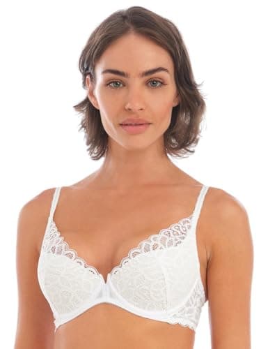 Image of Wacoal Raffine Bras White Underwire Bras Womens White 32B