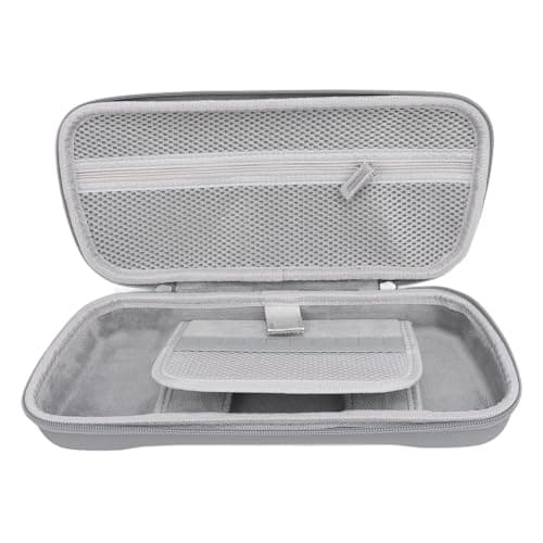 Image of XUMIUZIY Compact Hard Protective Case, Portable Hard Shell Travel Bag with Pockets, for Rog Ally X 2024 RC72LA, for Rog Ally 2023 RC71L, for Claw A1M & Other Accessories (Grey)