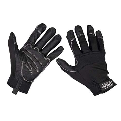 Image of Sealey MG798L Light Palm Tactouch Mechanic's Gloves -, Black, Large