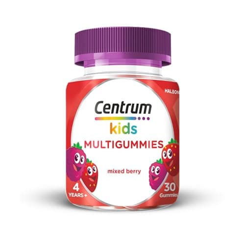 Image of Centrum MultiGummies, Immunity Support, gummy multivitamins for kids with Mixed Berry, Natural Fruit Flavour, Includes key vitamins C and D, 30 Chewable Gummies