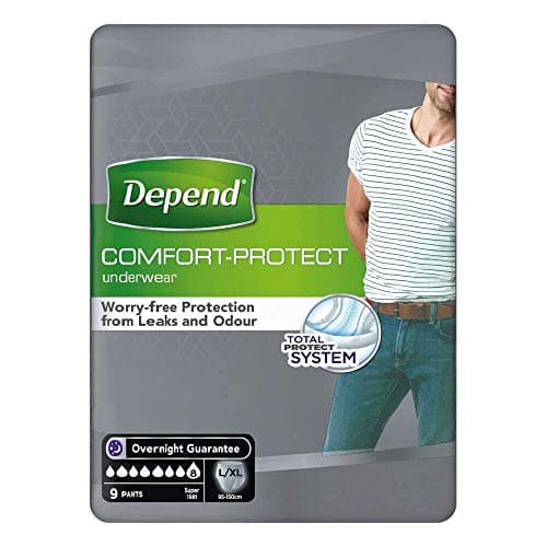 Image of Depend Incontinence Pants Comfort Protect Male Large/X Large 9'S