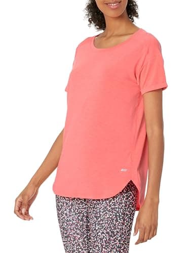 Image of Amazon Essentials Women's Studio Relaxed-Fit Lightweight Crew Neck T-Shirt (Available in Plus Size), Bright Pink, XXL