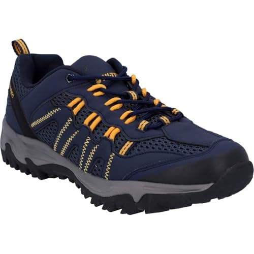 Image of Hi-Tec Men's Jaguar Low Rise Hiking Boots, Blue (Navy/Yellow 31), 9 UK (43 EU)