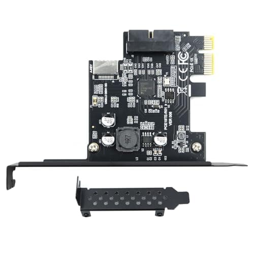 Image of Sarini PCIE USB3.2 GEN1 Type-E Expansion Card, PCI Express 1X To 20Pin Front Panel Type C Connector (A Key) And 19Pin Socket, 5Gbps PCIE USB Adapter With D720201 Chip