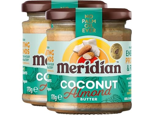 Image of Meridian Coconut & Almond Butter 170g – 100% Almonds Blended with Coconut & Agave, No Added Sugar, Palm Oil Free, Vegan Friendly – (Pack of 2) from SuperfoodUK