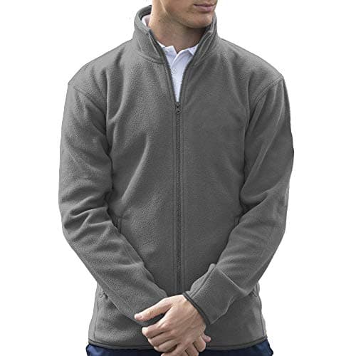Image of Pro RTX Pro Micro Fleece Jacket, Lightweight Work Jacket for Men, Versatile Men's Jacket in Many Colours, Spring Jacket in Sizes S, M, L, XL, XXL, 3XL, 4XL, 5XL, 6XL, 7XL, Solid grey, 5XL