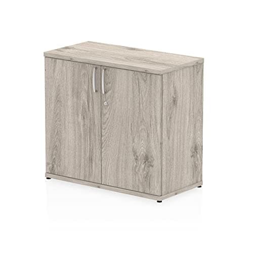 Image of Dynamic Office Solutions Impulse Cupboard 4 Sizes Grey Oak 800