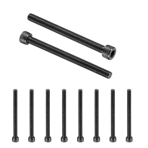 Image of PATIKIL 10 Pcs M6 x 70 mm Hex Socket Head Cap Screws Bolts, 12.9 Grade Carbon Steel Socket Drive Screws, Black Oxide, Full Threads
