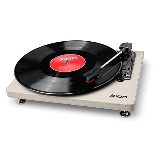 Image of ION Audio Compact LP Cream 3-Speed Turntable with USB Digital Conversion