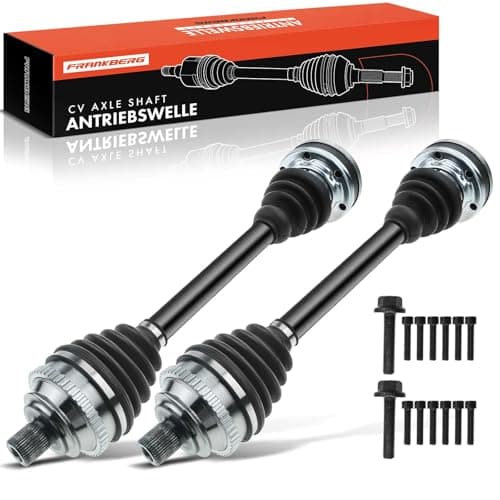 Image of Frankberg 2x Joint Kit Drive Shaft CV Joint Kit with ABS Ring Front Axle Compatible with Transporter IV Bus 70B 70C 70J 70K 7DB 7DC 7DJ 7DK 1.9L-2.8L Replace# 701407451AX