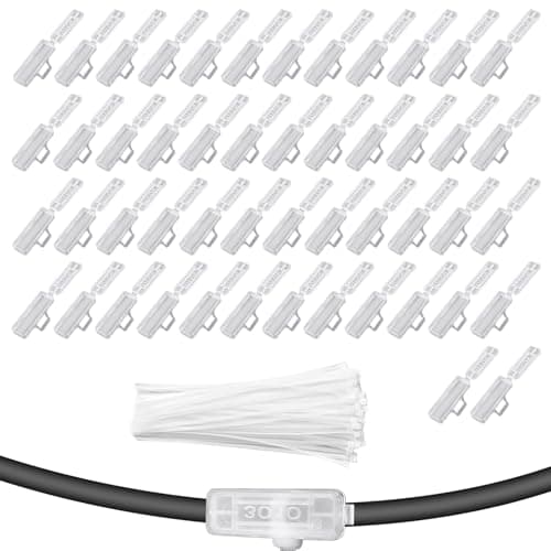 Image of Professional Cable Labels Kit - 50 Reusable Wire Markers with 100 Nylon Cable Ties, Waterproof Sleeve Labels for Electrical Cable Identification & Organization