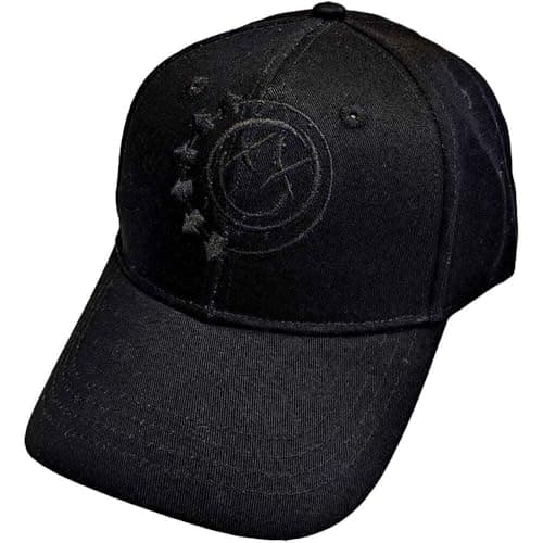 Image of Blink-182 Baseball Cap Black Six Arrow Smile Official Black One Size