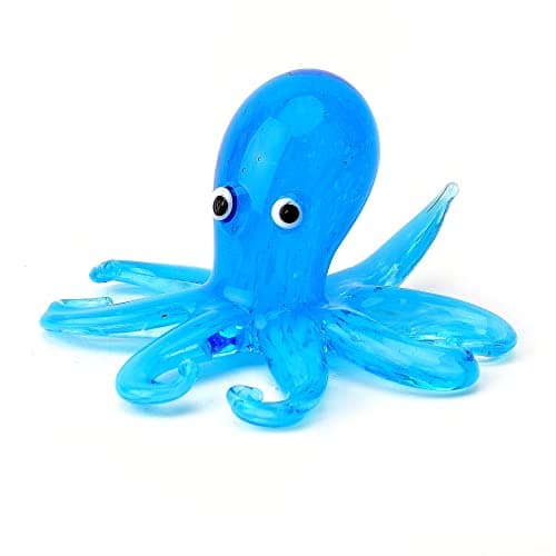 Image of WIDDOP Miniature Octopus Glass Ornament Objets D'art