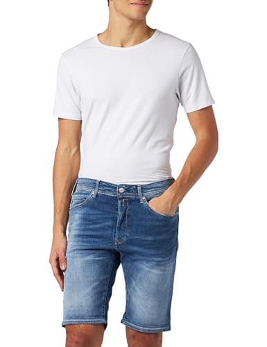 Image of REPLAY Herren Jeans Shorts RBJ 901 Tapered-Fit Bio, Medium Blue 009-1 (Blau), 31W