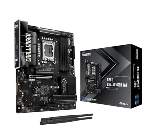Image of Mainboard, ASROCK, Intel B860, LGA 1851 (Socket V1), ATX, RAM DDR5-SDRAM, 4xSlots, Wi-Fi Yes, Bluetooth Yes, 1xNumber of M.2 (M)