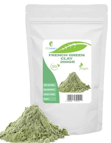 Image of French green clay - 200 gr - DIY Face Masks, Body Mask, Hair Mask, Soft Peels and Scrubs, Soap Making, Anti-Ageing & Skin firming, Natural And Chemical Free