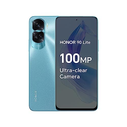 Image of HONOR 90 Lite Smartphone 5G with 100MP Triple Camera, 8+256GB, 6,7” 90Hz Display, 4500mAh, Dual SIM, Android 13, Cyan lake