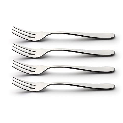 Image of Windsor Stainless Steel Pastry Forks, Silver, Set of 4