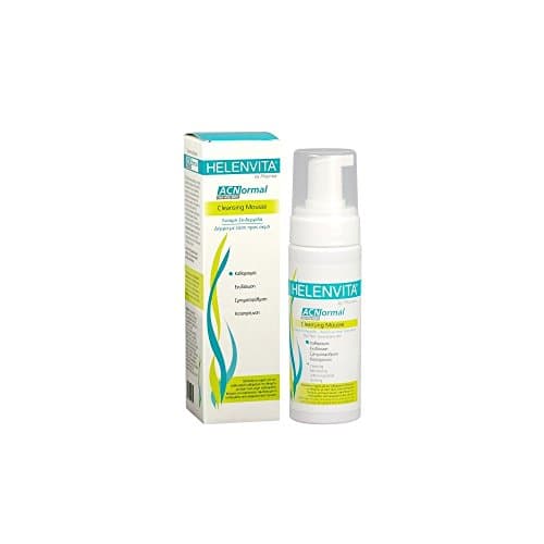 Image of Helenvita Acnormal Foam Facial Cleanser Mousse for Oily Skin with Vitamin E, Panthenol, and Aloe Vera - Gentle Face Wash Mousse for Combination and Acne-Prone Skin - 150ml