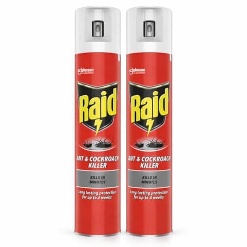Image of Raid Ant & Cockroach Killer Aerosol Spray Duo Pack 2x300ml