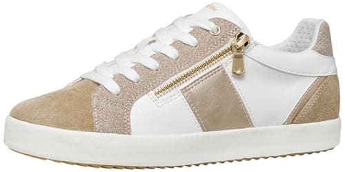 Image of Geox Women's D BLOMIEE E Trainers, White/Cream, 38 EU