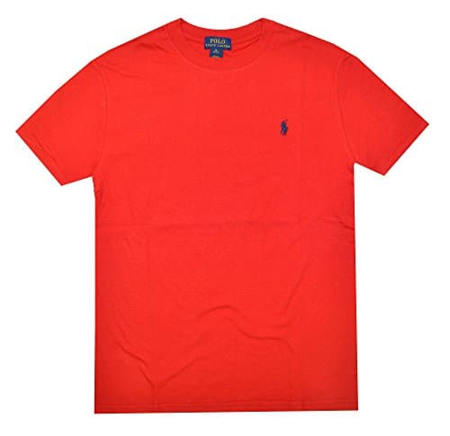 Image of Polo Ralph Lauren Boys Crew Neck Pony Logo T-Shirt (Small, Red), Red, S