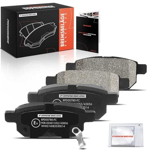 Image of Frankberg Brake Pad Set incl. 4x Pads Rear Compatible with Swift IV FZ NZ Vitara LY SX4 S-Cross JY Swift V AZ Baleno EW FW Replace# 5580068L00,5580068L00000