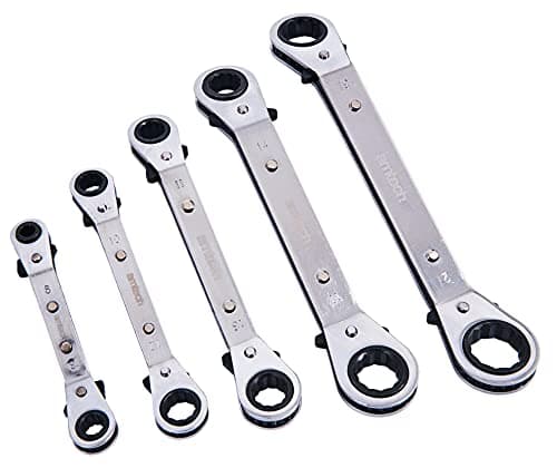 Image of Amtech K1525 Offset Ring Ratchet Spanner Set (5 Pieces)