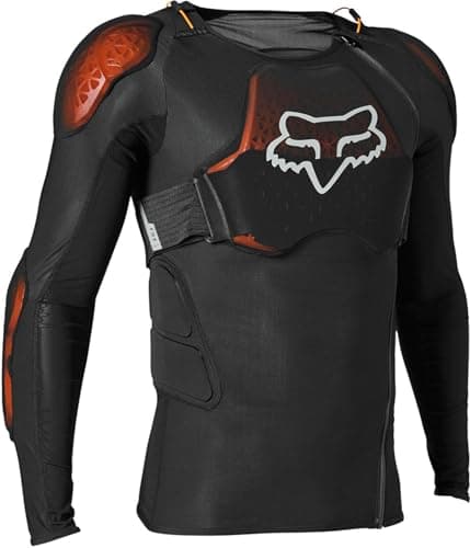 Image of Fox Racing - Youth Baseframe Pro D3O Jacket – Motocross Mountain Bike Protector Jacket – D3O CE Protection, Youth Size, Removable Protectors, Guards, Motocross, Black, YL