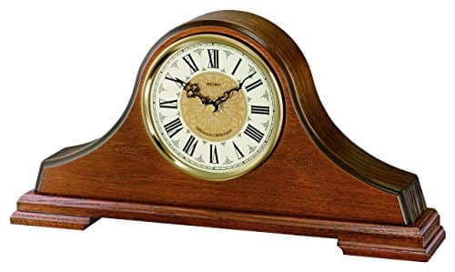 Image of Seiko Clocks Wooden Mantel Clock QXJ013B