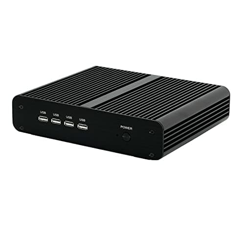 Image of Fanless Silent Intel 10th Gen i7-10510U Mini Desktop PC 16GB DDR4 RAM 512GB NVMe SSD Windows 11 PRO 4K HDMI DisplayPort LAN WIFI Bluetooth mSATA 2.5" SATA SSD