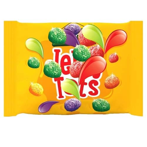 Image of Jelly Tots Fruity Chewy Sweets 36 x 42g – Assorted Fruit Flavour Jelly Drops, Sugar-Coated Soft Candy Treats - Rwt