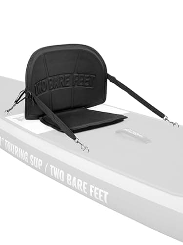 Image of Two Bare Feet Kayak Seat for Paddleboard – Adjustable SUP Seat with Back Support, Padded Convertible Seat for Stand Up Paddle Board with Attachment Straps