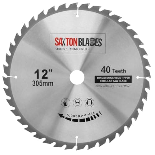 Image of TCT30540T Saxton TCT Circular Wood Saw Blade 305mm x 30mm Bore x 40T for Bosch Makita Dewalt