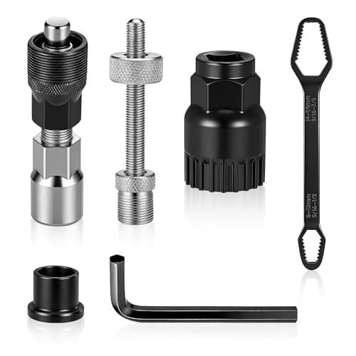 Image of Zocipro Bike Crank Removal Tool, Crank Puller Tool Set & Bottom Bracket Tool 16mm Crank Arm Removal Tool for Bicycle Crank Removal, Crank Puller Tool for MTB & Road Bikes