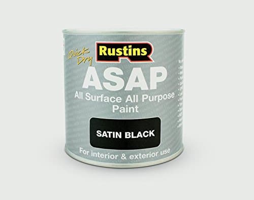 Image of RUSTINS ASAP All Surface All Purpose 500ml Black Paint