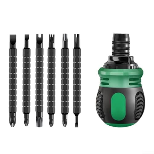Image of 12-in-1 Ratchet Screwdriver Set Multi-Purpose Double-Ended Bits Magnetic Telescopic Handle for DIY Home Maintenance Tool Repair(12 in 1)