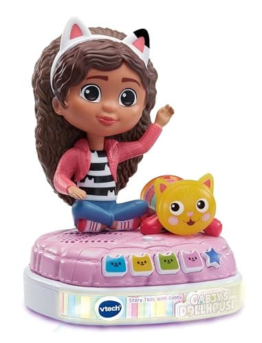 Image of VTech Gabby's Dollhouse Story Tails With Gabby, Official Gabby's Dollhouse Toy with 4 Stories, Music and Sounds, Night Light and Timer, Gift for Kids 3, 4, 5Plus Years, English Version