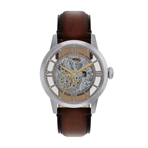 Image of Fossil Townsman Watch for Men, Automatic Three Hand Movement with Stainless Steel or Leather Strap