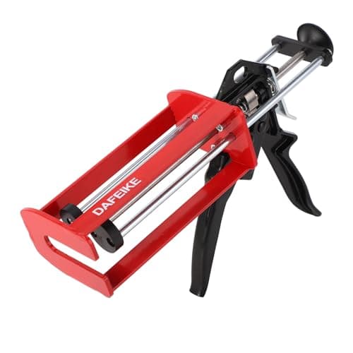 Image of DAFEIKE 200ml Dual Cartridge Applicator Gun for Panel Bond Adhesive Mix of 2:1 & 1:1, Red