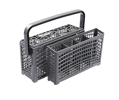 Image of Find A Spare Universal Cutlery Utensil Silverware Plastic Grey Basket 2in1 Detachable To Fit Bosch Samsung Maytag Kenmore Whirlpool KitchenAid LG Fridges