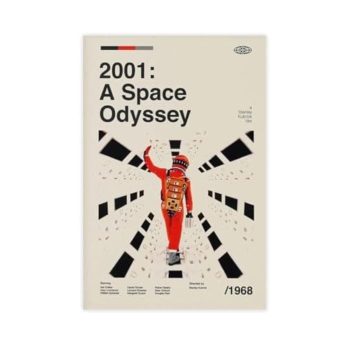 Image of ZDFTAFD 2001 A Space Odyssey Vintage Movie Canvas Poster Wall Art Print Picture Paintings 16x24inch(40x60cm)