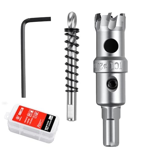 Image of TCT Carbide Hole Saw Drill Bit 20mm, Heavy Duty Industrial Metal for Stainless Steel, Cast Iron, Copper and Alloy, Precision Hole Saw Sets