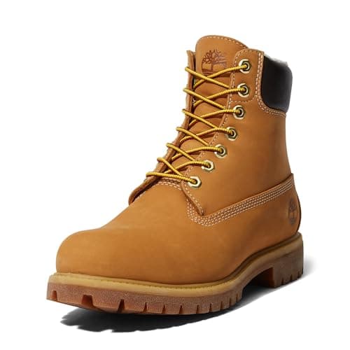 Image of Timberland Men's 6 In Premium Waterproof Boots, wheat, 10.5 UK