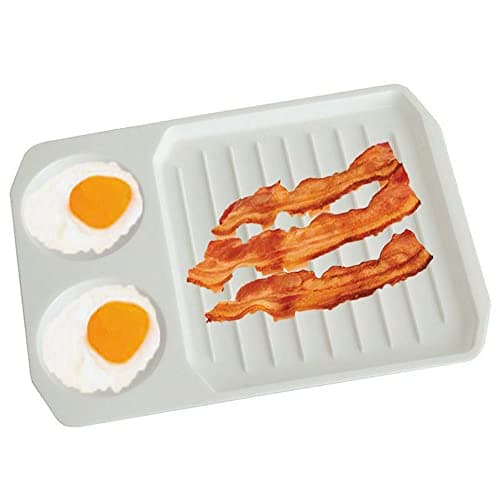 Image of Microwave Bacon and Egg Cooker Bacon Baking Tray Bacon Baking Utensils Microwave Oven Baking Dish