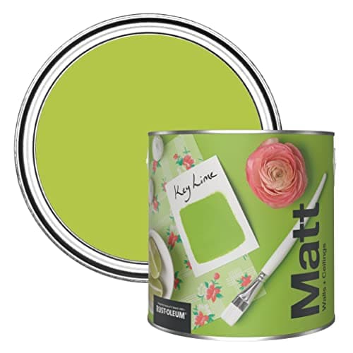 Image of Rust-Oleum Colours Matt Emulsion Wall and Ceiling Paint - Key Lime 2.5L