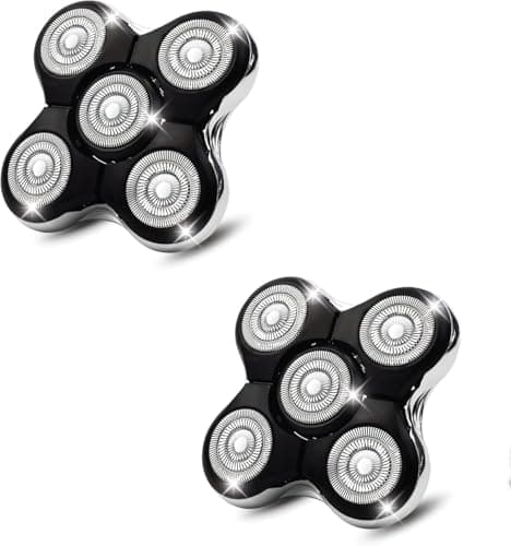 Image of 2 Pack Shaver Replacement Heads Compatible with Remington Balder RX5/XR7000/XR1500, 5 Dual Track Heads for Remington Shaver