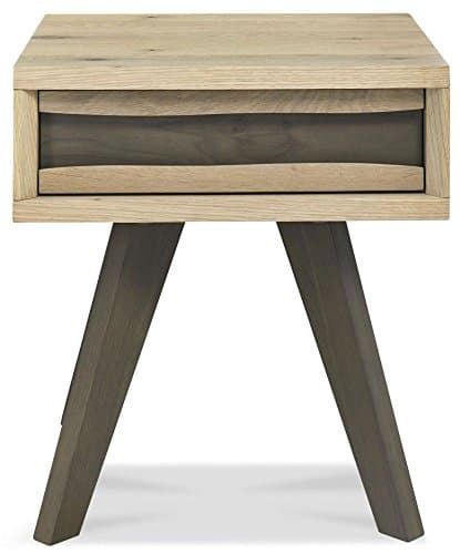 Image of Bentley Designs Cadell Aged Oak Lamp Table with Drawer