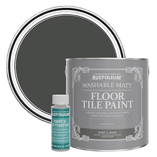 Image of Rust-Oleum Green Washable Matt Floor Tile Paint - After Dinner 2.5L